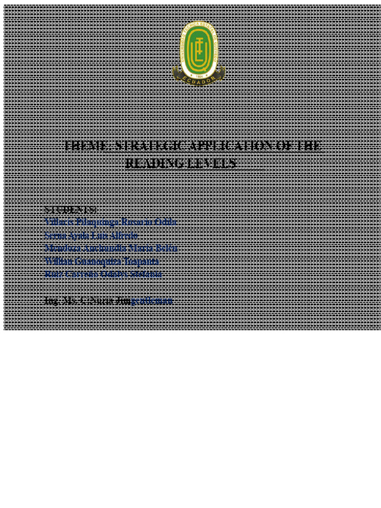 Strategic Reading Levels Explained | PDF | Reading Comprehension ...
