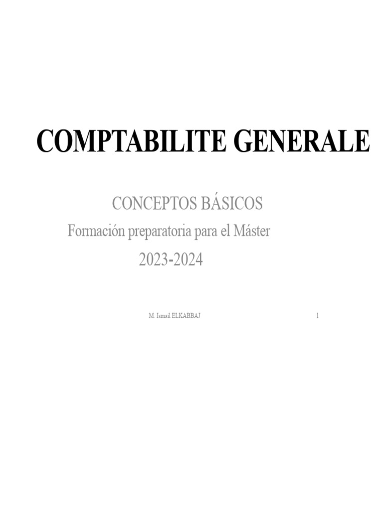 Conceptos Clave de Contabilidad General | PDF | Hoja de balance ...