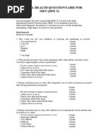 IIEF-5 Questionnaire for Erectile Dysfunction | PDF