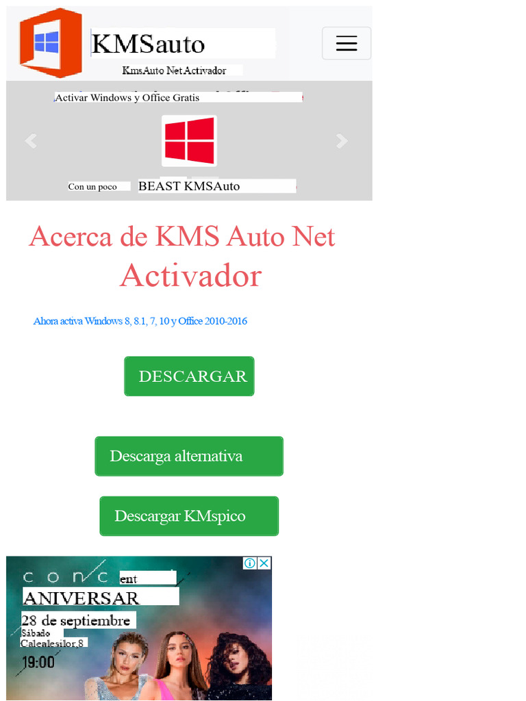Activador KMS Auto Net para Windows y Office | PDF