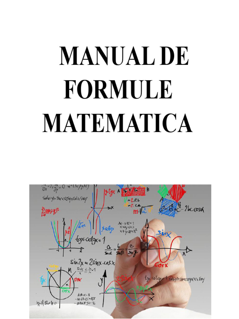 Manual de Formule Matematice | PDF