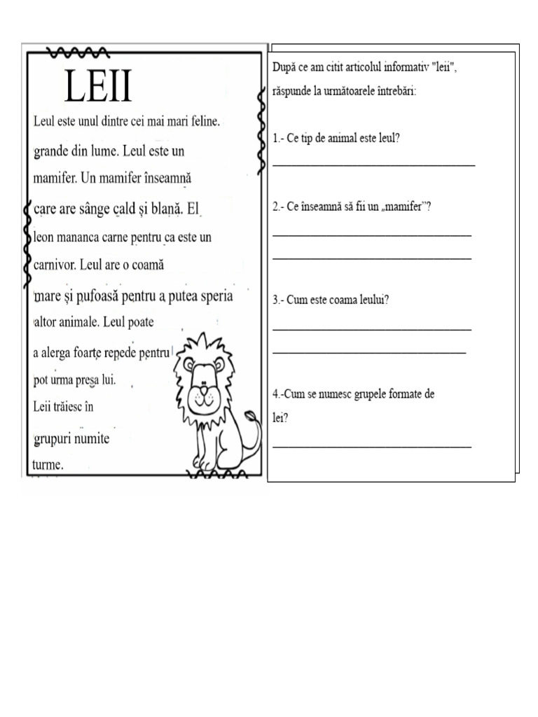 Leii Text Informativ | PDF