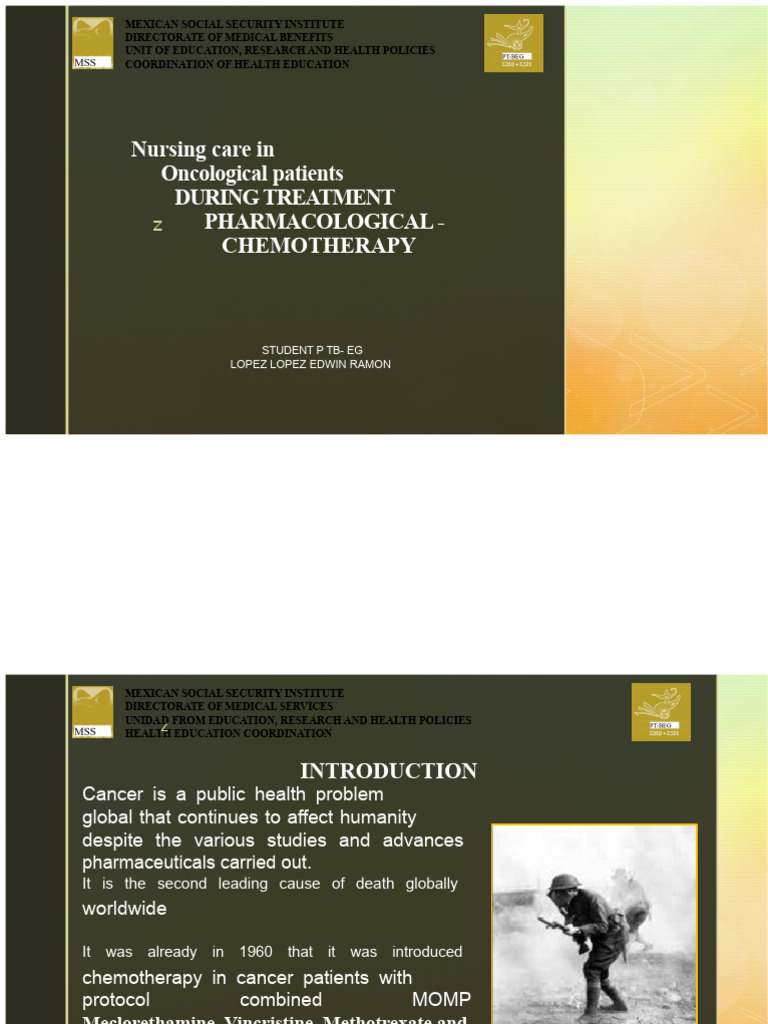 Nursing Care for Chemotherapy Patients | PDF | Chemotherapy | Oncology