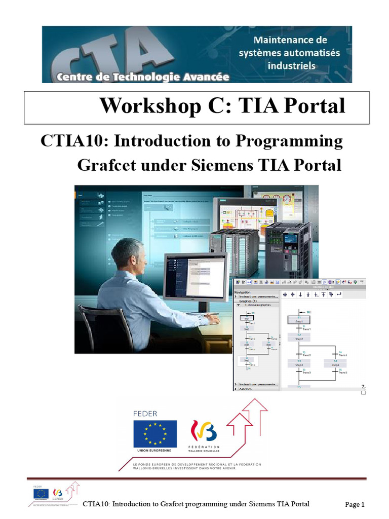 Grafcet Programming in TIA Portal | PDF | Automata Theory | Computing