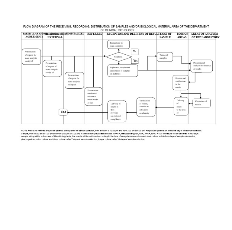 Clinical Pathology Sample Flow Diagram | PDF | Clinical Pathology ...
