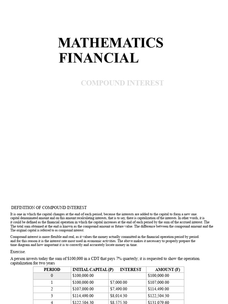 Class November 16 Compound Interest | PDF | Interest | Present Value
