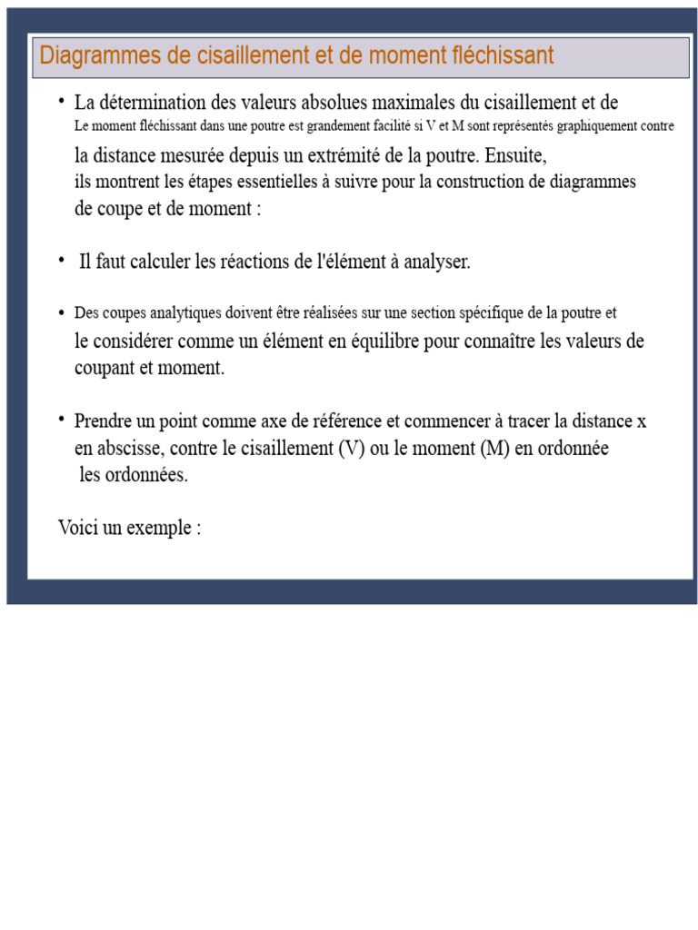 Diagrammes de cisaillement et moments fléchissants | PDF | Flexion ...