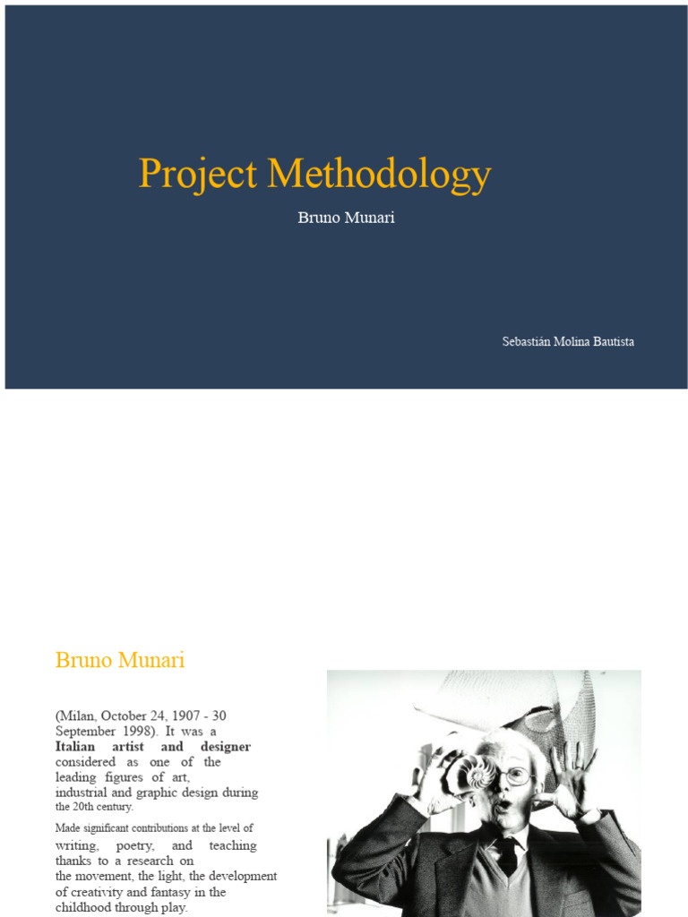 Design Methodology - Bruno Munari | PDF | Prototype | Creativity