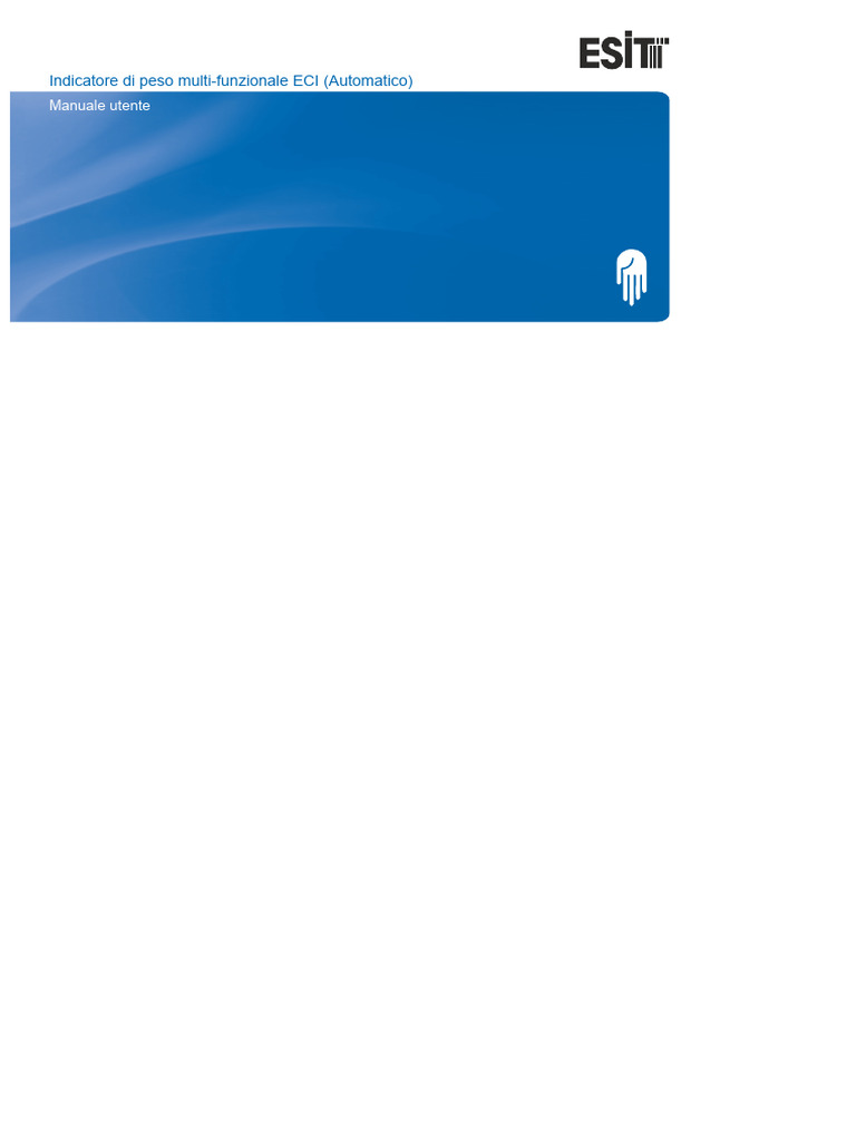 Manuale Utente ESIT ECI Automatico - EnG v1.6 | PDF