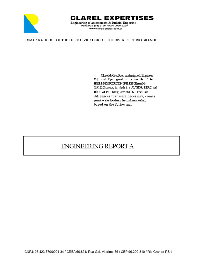 Engineering report for verification of construction anomalies | PDF ...