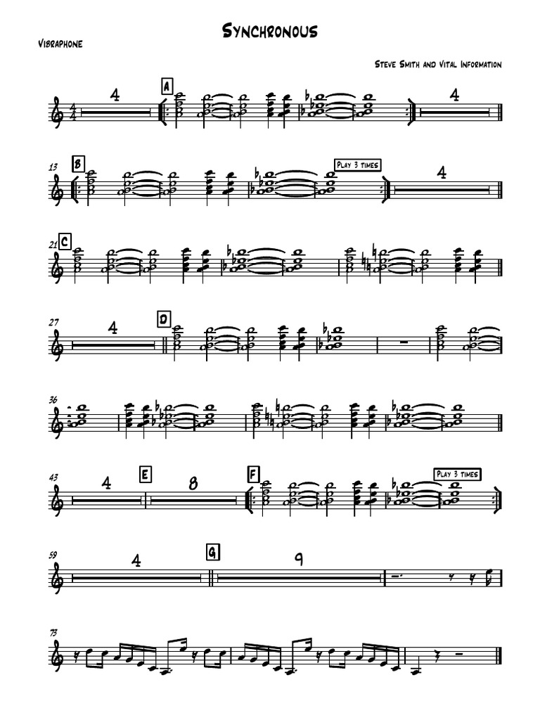 Synchronous - Vibraphone | PDF