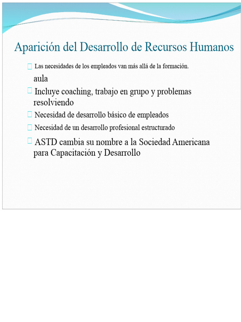 Emergencia Del Desarrollo de Recursos Humanos | PDF | Gestión de ...