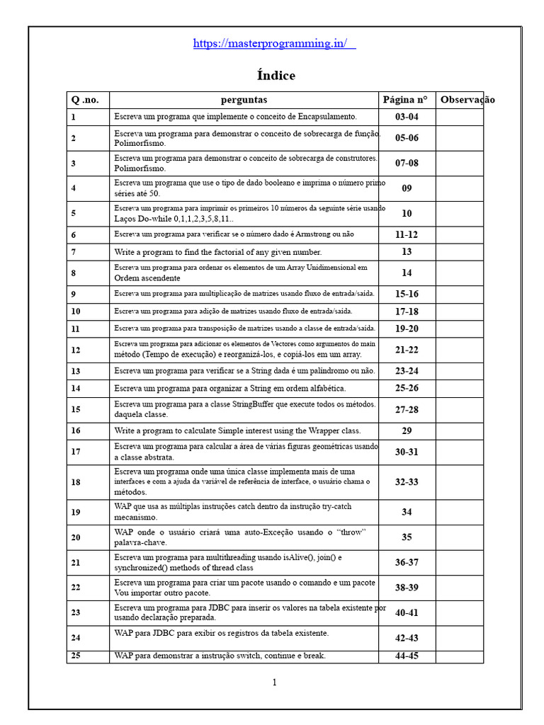 Programas Java: Encapsulamento e Polimorfismo | PDF | Java (linguagem ...