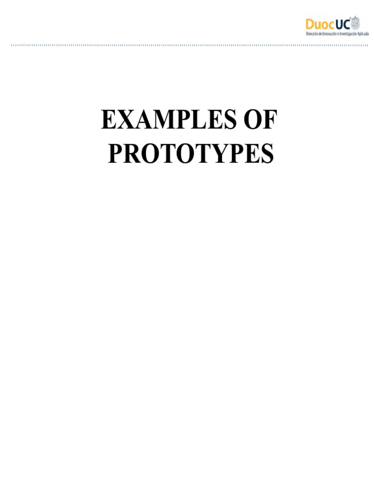 Types and Examples of Prototypes | PDF