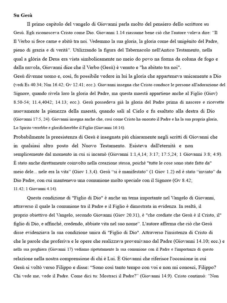 Il Vangelo Di Giovanni | PDF
