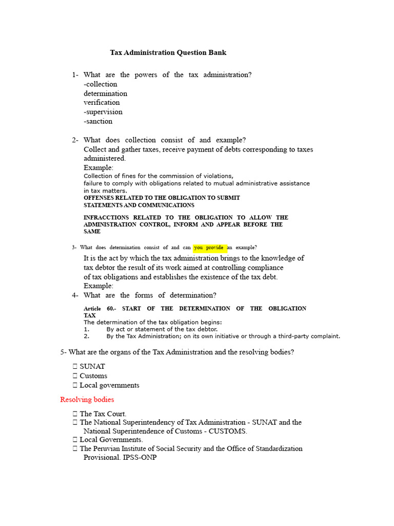 Tax Administration Powers and Procedures | PDF | Taxes | Complaint