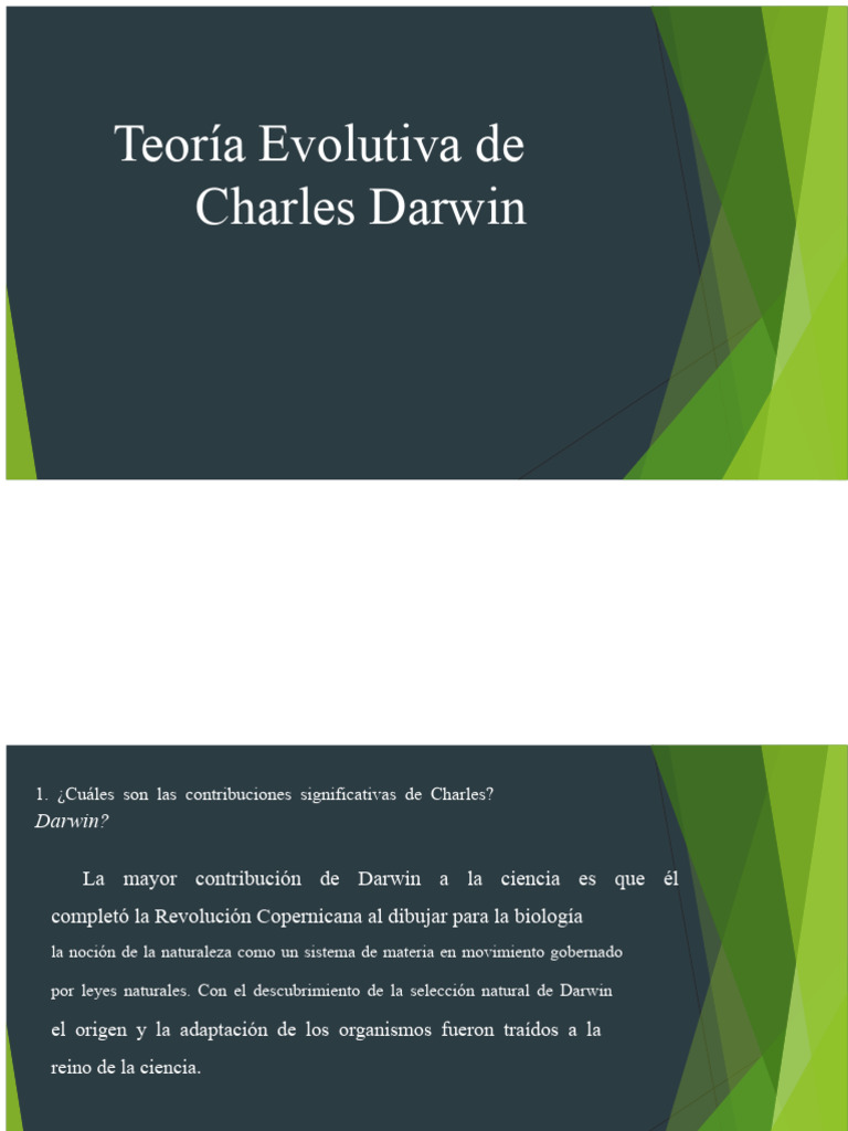 Impacto de la Teoría Evolutiva de Darwin | PDF | Evolución | Charles Darwin