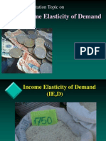 Income Elasticity of Demand: Presentation Topic On