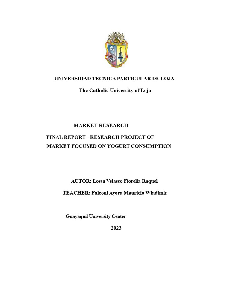 Activity 2 - Market Research Report | PDF | Marketing Research ...