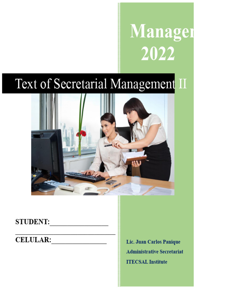Secretarial Management II Overview | PDF | Incentive | Employee Retention