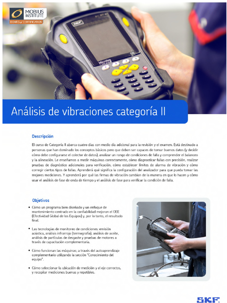 ISO 18436 Category II Vibration Analyst Training | PDF | Certification