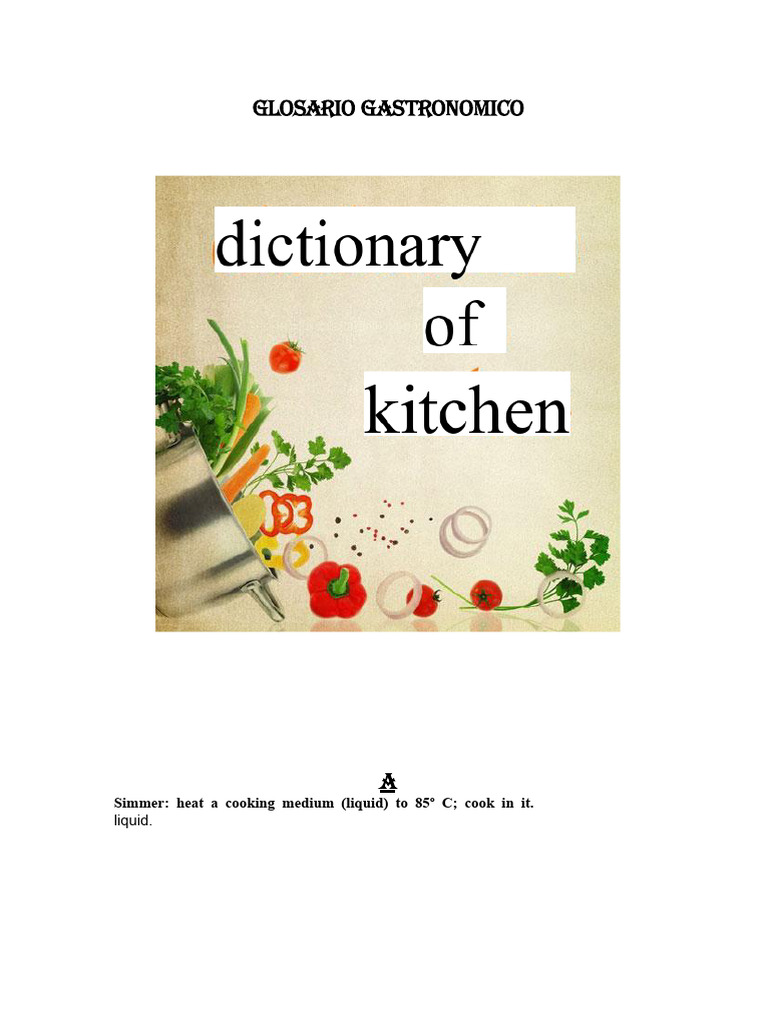 Culinary Terms and Techniques Explained | PDF | Cooking | Fruit Preserves
