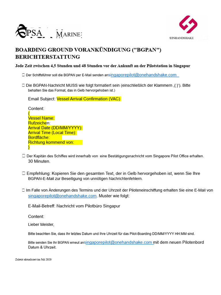Berichtverfahren Für Den Schiffskapitän | PDF
