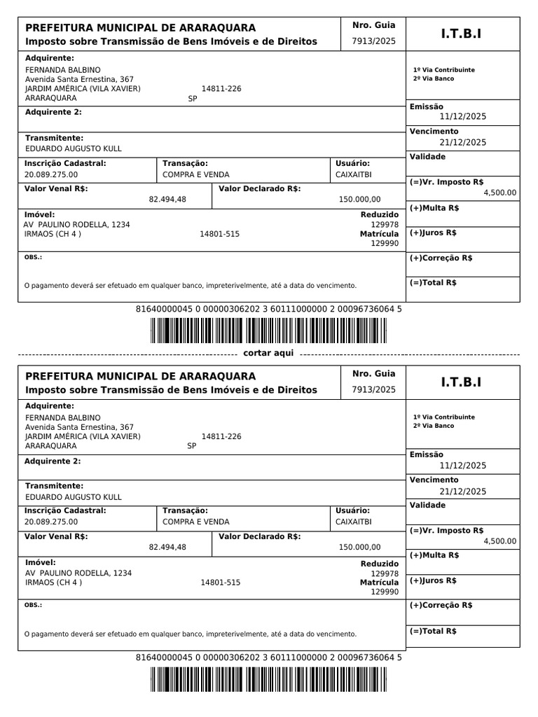rf00068 Itbi | PDF
