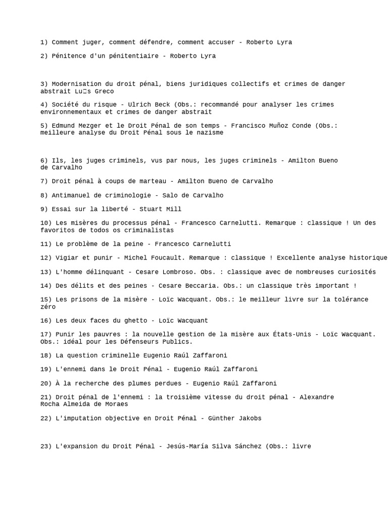 Analyse du Droit Pénal et de la Justice | PDF | Crimes | Crime et violence