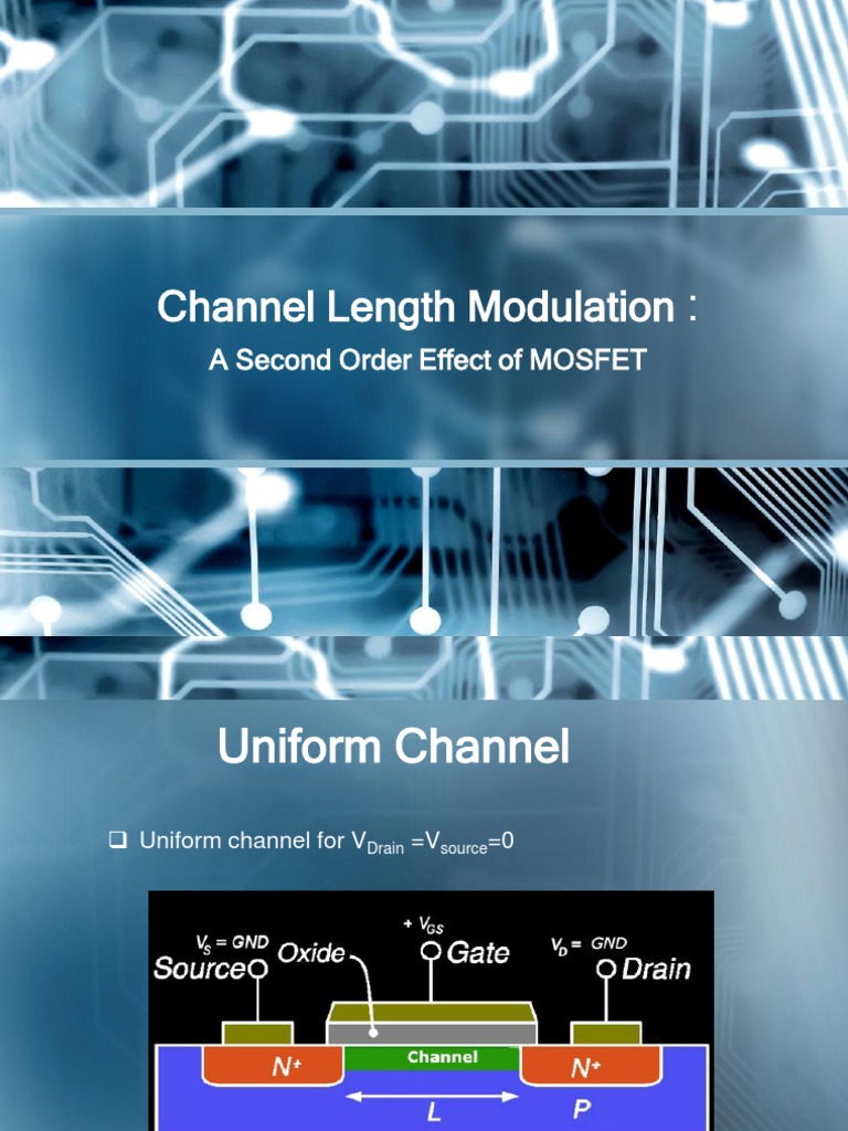 Channel Length Modulation Effect in MOSFETs | PDF
