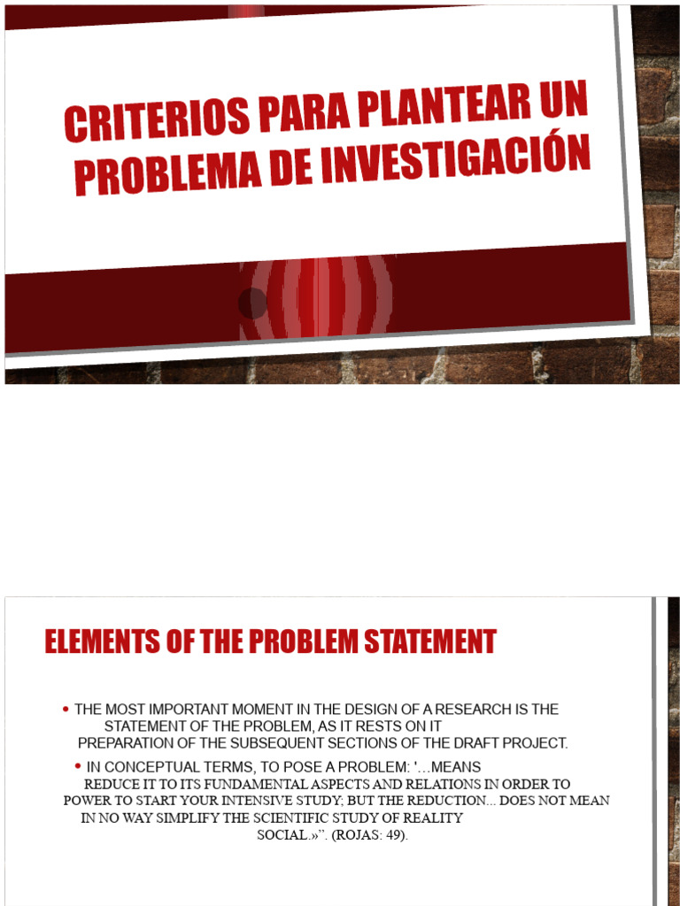 Criteria for Formulating a Research Problem | PDF | Hypothesis ...