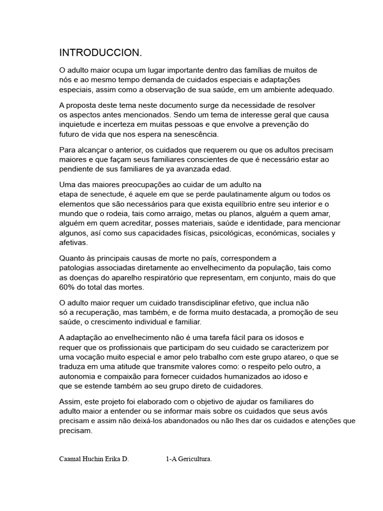 Cuidados Essenciais para Idosos | PDF | Envelhecimento | Morte