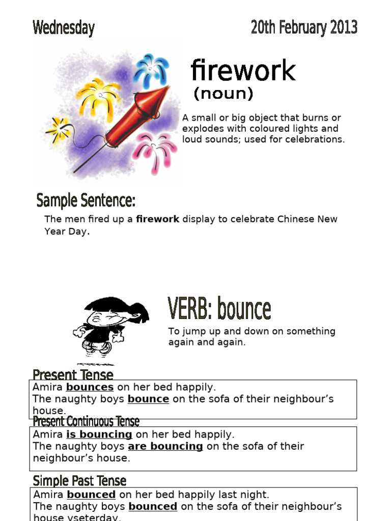 Fireworks and Bouncing Fun | PDF