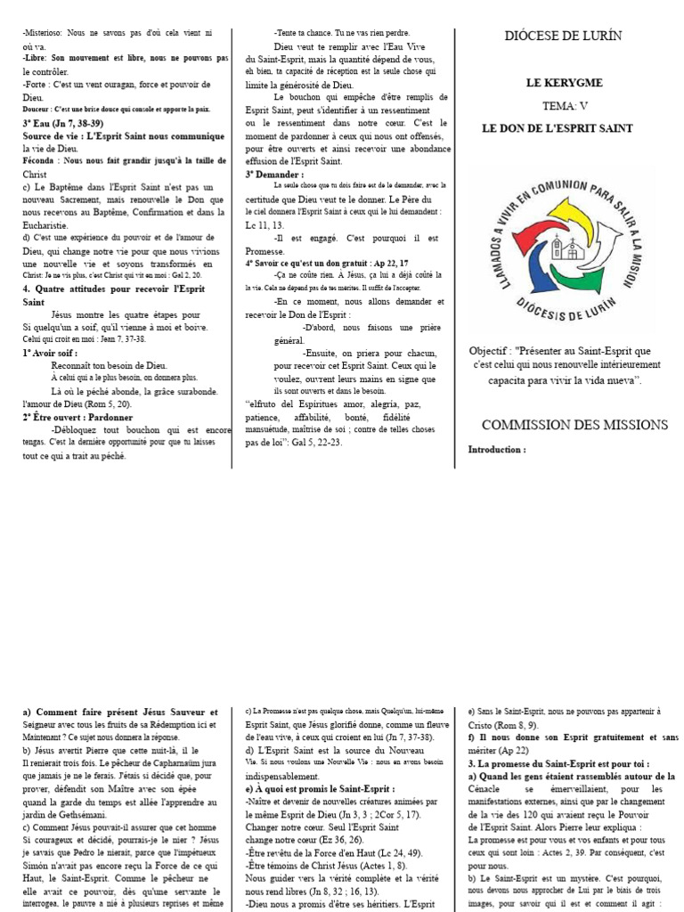 Recevoir le Don de l'Esprit Saint | PDF | Saint-Esprit | Dieu