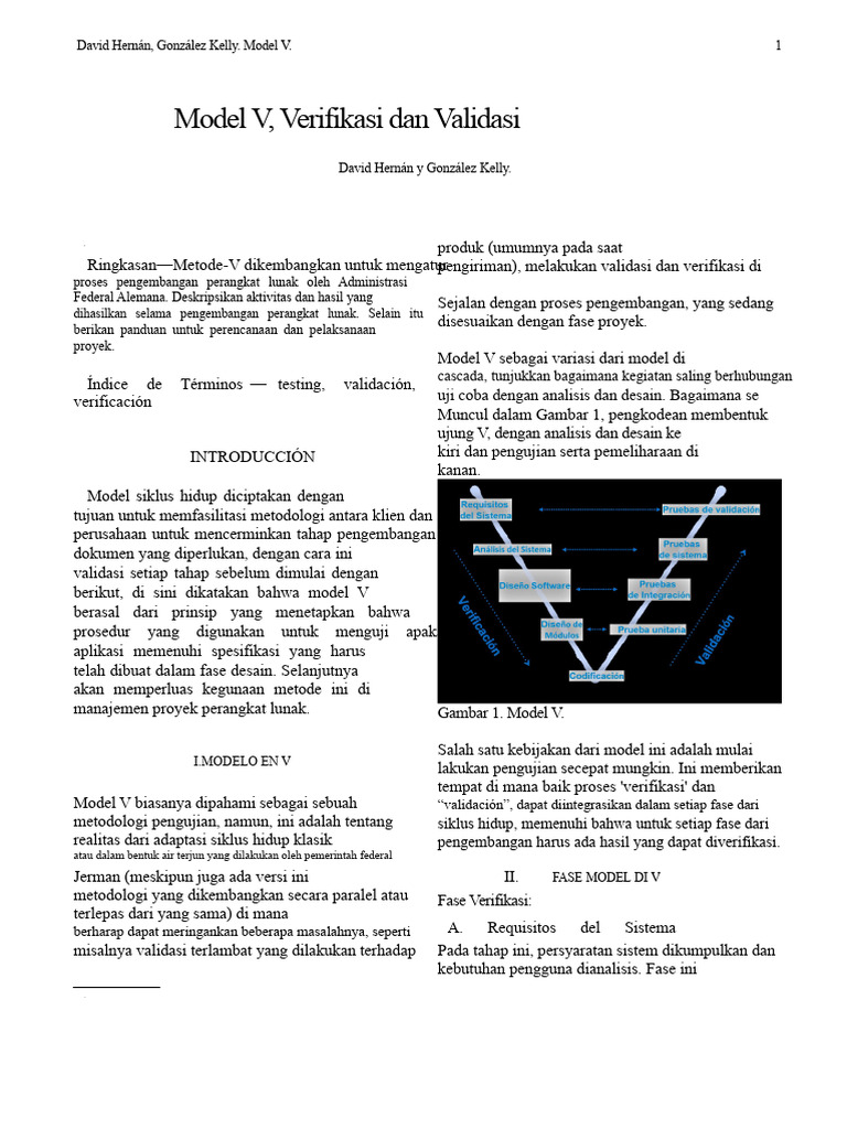 Model V | PDF