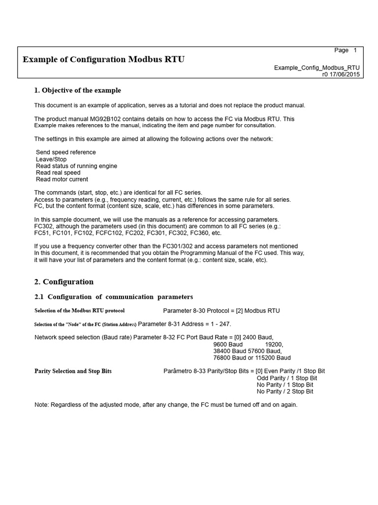 Modbus RTU Configuration Guide | PDF | Computer Science | Computing
