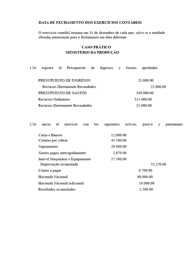 Fechamento Contábil e Orçamentário Anual | PDF | Orçamento | Contabilidade