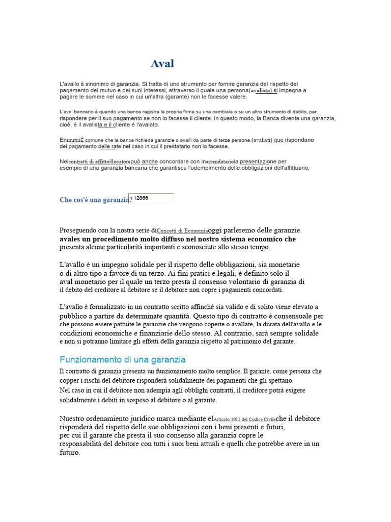 Aval | PDF