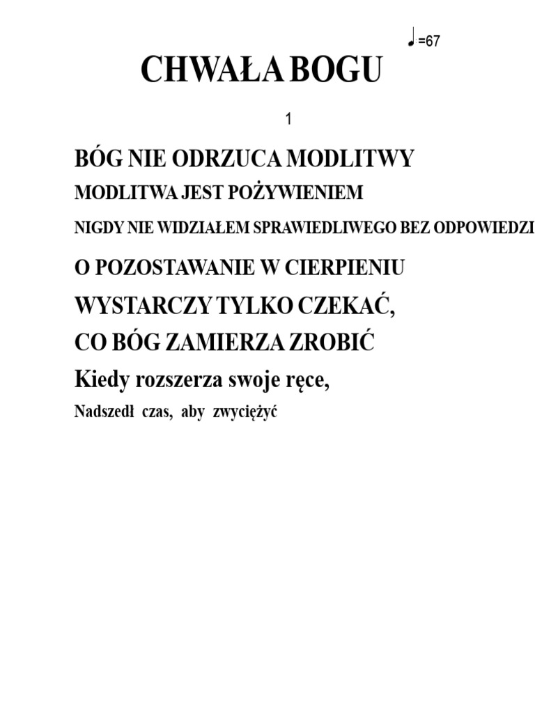Chwal Boga | PDF