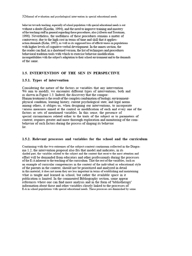 Evaluation and Intervention in SEN | PDF | Learning | Special Education