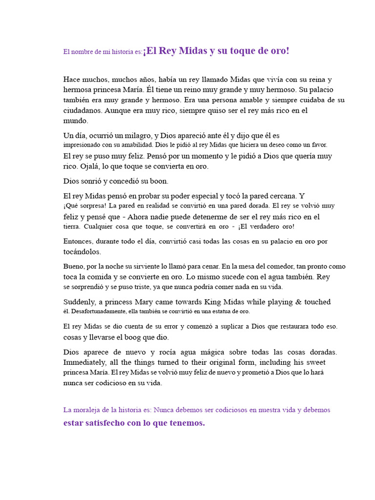 Toque de Midas | PDF
