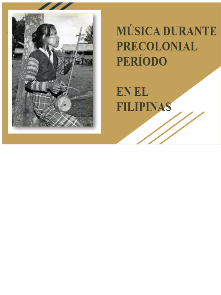Música Precolonial | PDF | Instrumentos musicales | Filipinas