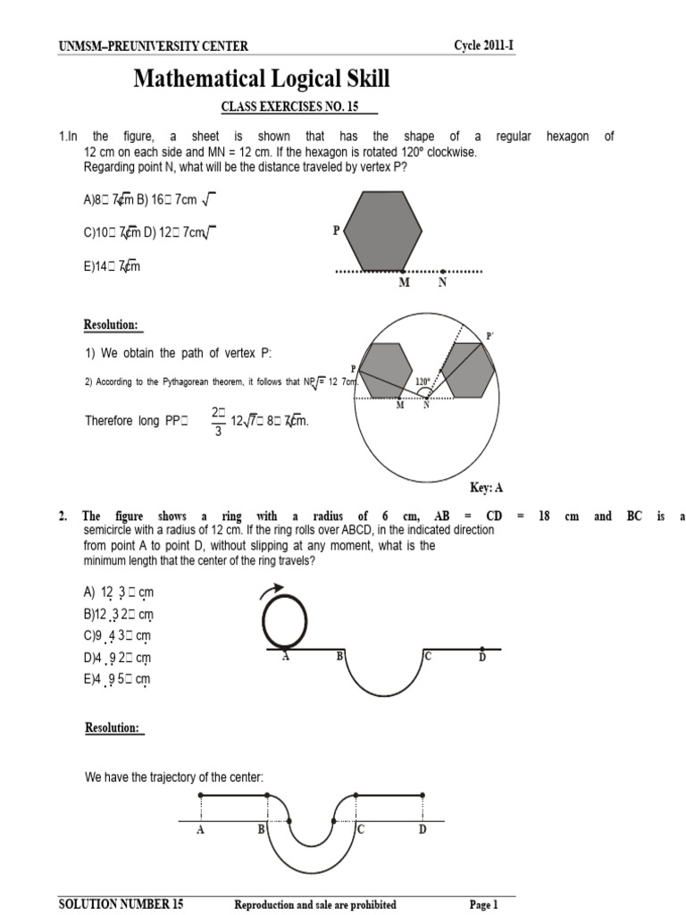 UNMSM Pre-University Math Exercises 2011 | PDF | Science | Knowledge