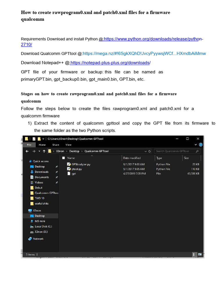 Create rawprogram0.xml & patch0.xml Files | PDF | Computer File ...