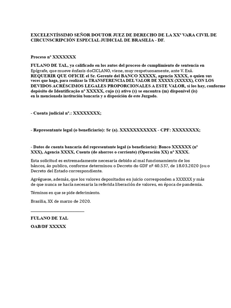 modelo-pedido-para-oficiar-gerente-del-banco-para-transferir-deposito ...