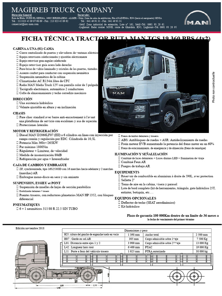 Tractor Tgs 19 360 4x2 l Bbs | PDF | Vehículo de motor | Industria ...
