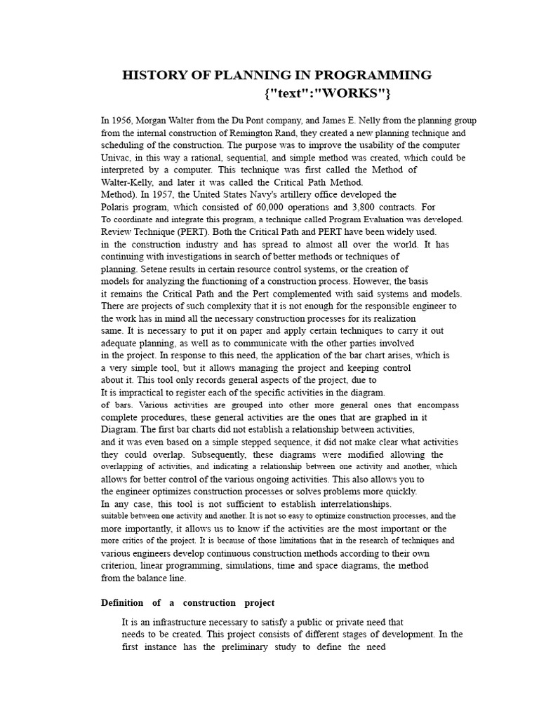 Evolution of Planning in Programming | PDF | Project Management