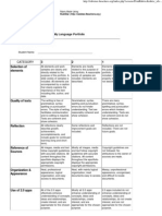 Portfolio Rubric