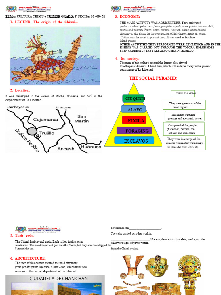 CHIMU OR CHIMOR CULTURE August 2021 | PDF | Agriculture