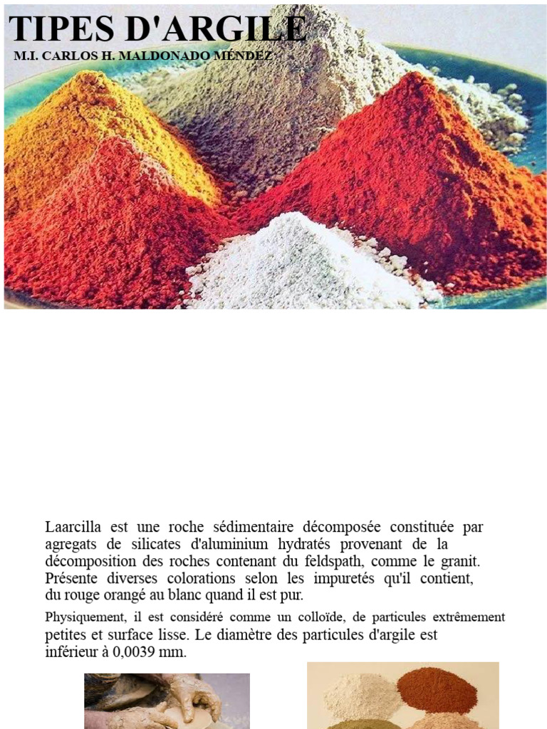 Types d'argile et leurs applications | PDF | Matériau réfractaire ...